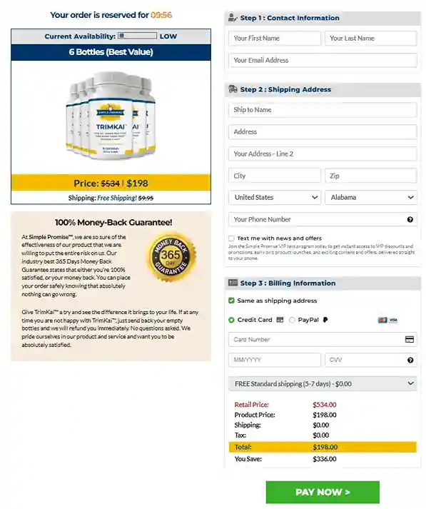 TrimKai TrimKai Order Page